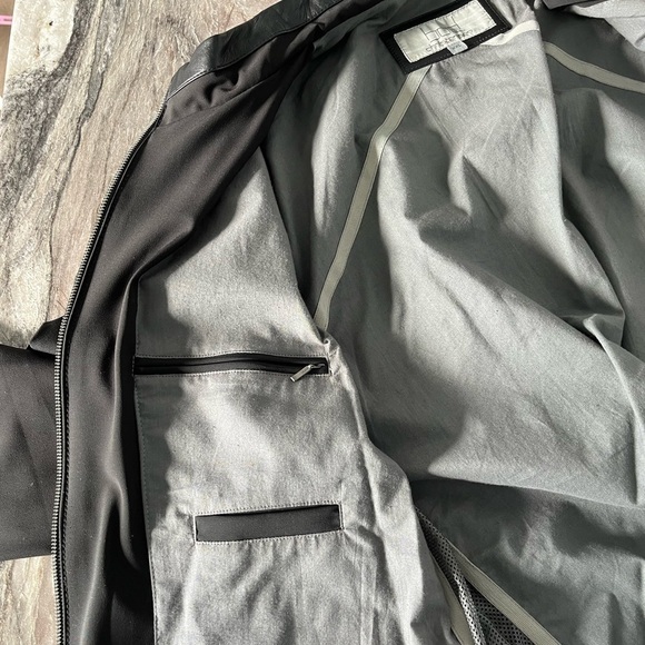 Bod & Christensen XXL Black Fall Jacket with Leather Trim - Picture 9 of 16